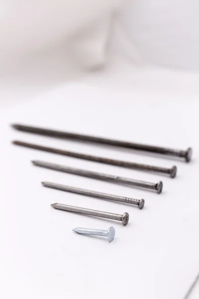 Set of the screws on white — Stock Photo, Image