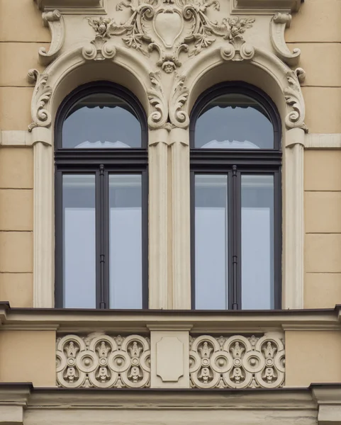 Prague window view — Stock Photo, Image