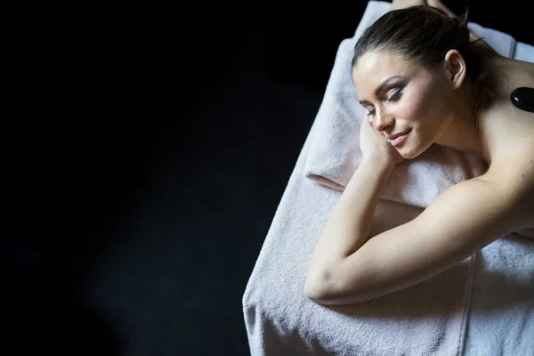 Woman having massage therapy — Stock Photo, Image