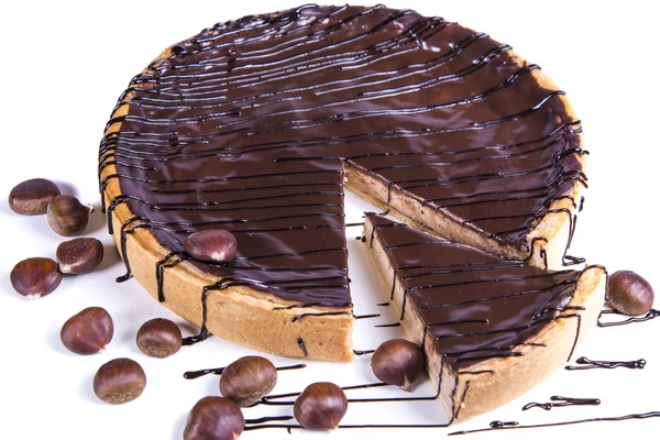 Tarte aux marrons gâteau — Photo