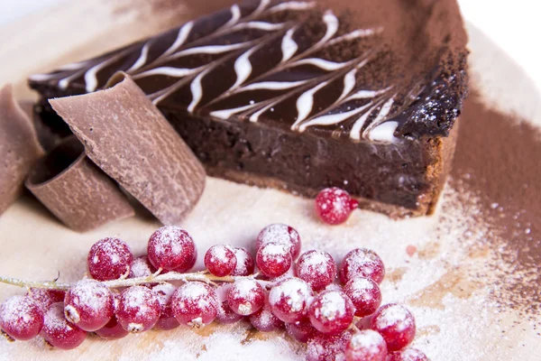 Bolo de torta de chocolate — Fotografia de Stock