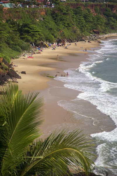 Praia em Varkala, na Índia — Fotografia de Stock