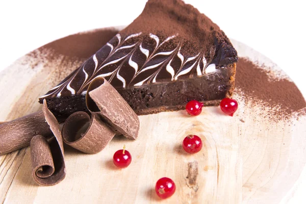 Çikolatalı tart pasta — Stok fotoğraf