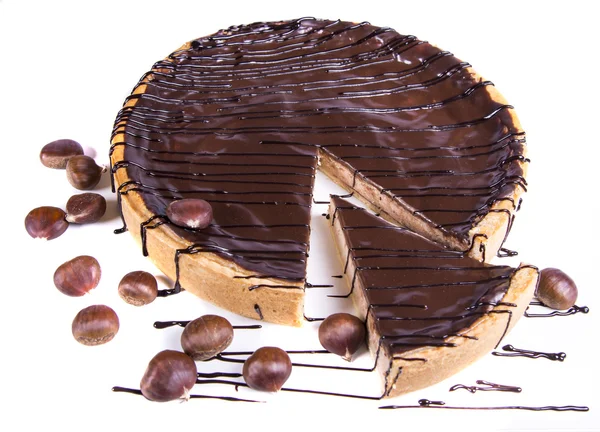 Tarte aux marrons gâteau — Photo