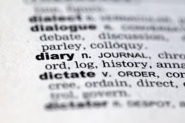 Sözlük ayrıntıları yakın çekim