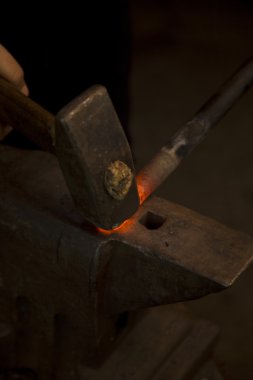 Blacksmith workshop detail clipart