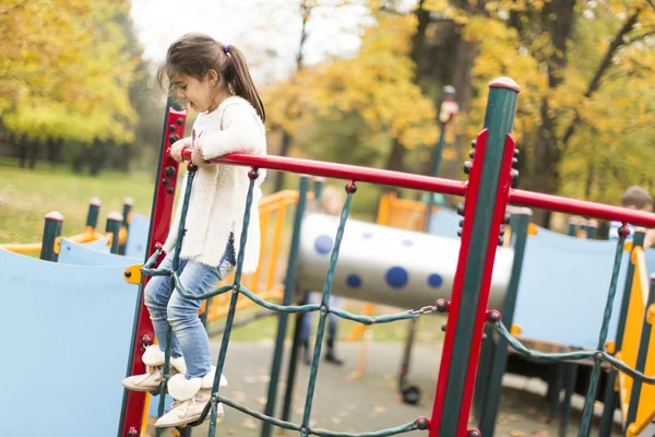 Little girl at playground — Stock Photo, Image