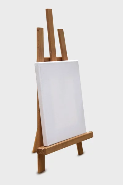 Empty canvas on the easel — Stock Photo, Image