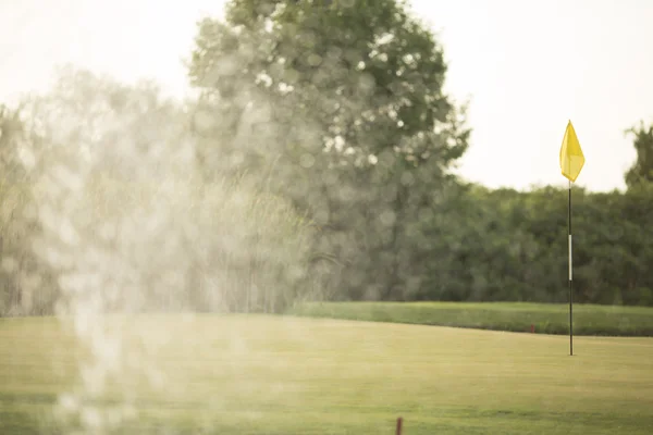 Golfkenttä näkymä — kuvapankkivalokuva