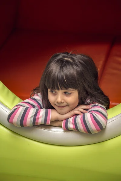 Little girl at the playground — Stock Photo, Image