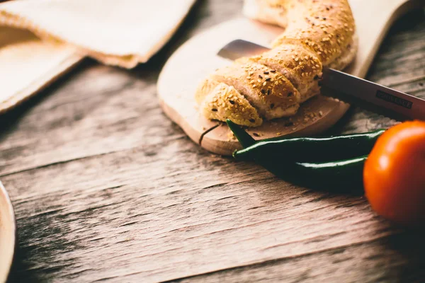 Pão fresco assado — Fotografia de Stock