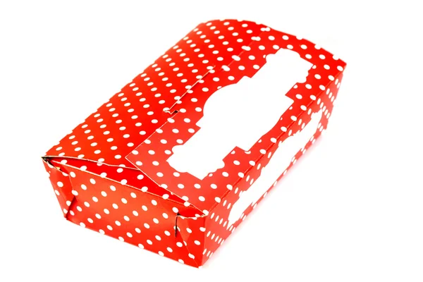 Box with polka dots — Stock Photo, Image