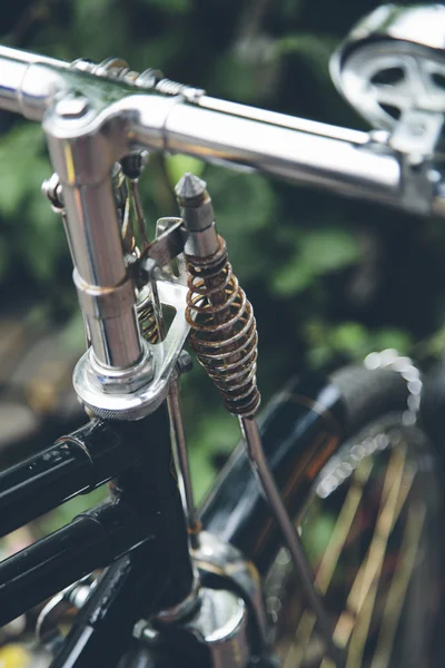 Stary rowerowym zbliżenie — Zdjęcie stockowe