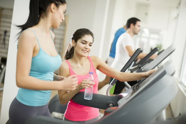 Personas entrenando en el gimnasio —  Fotos de Stock