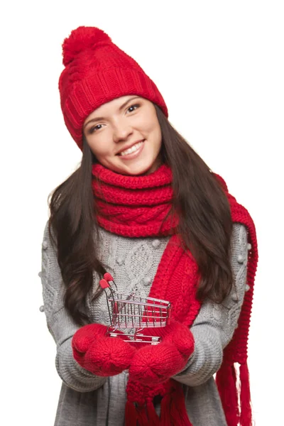 Winter shopping concept — Stock Photo, Image