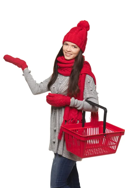 Conceito de compras de inverno . — Fotografia de Stock