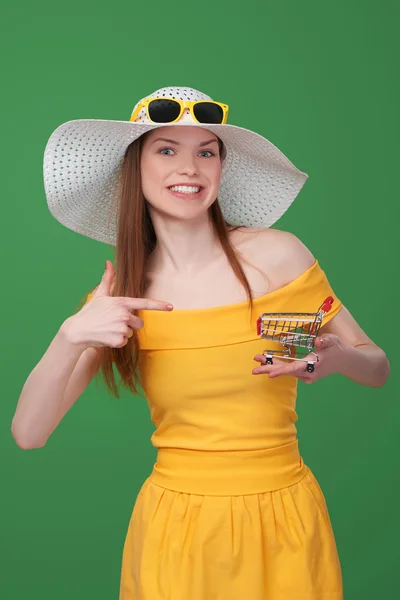 Zomer winkelen verkoop concept — Stockfoto