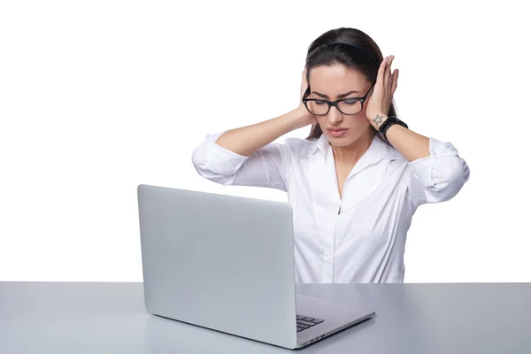 Mujer de negocios cansada — Foto de Stock