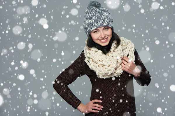 Chica de Navidad, concepto de invierno . — Foto de Stock