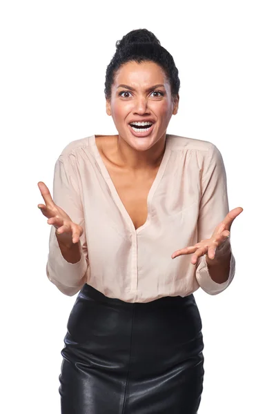 Frustrated business woman — Stock Photo, Image