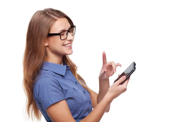 Business woman in glasses — Stock Photo, Image