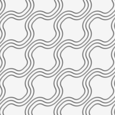 Delikli diyagonal şişkin dalgalar