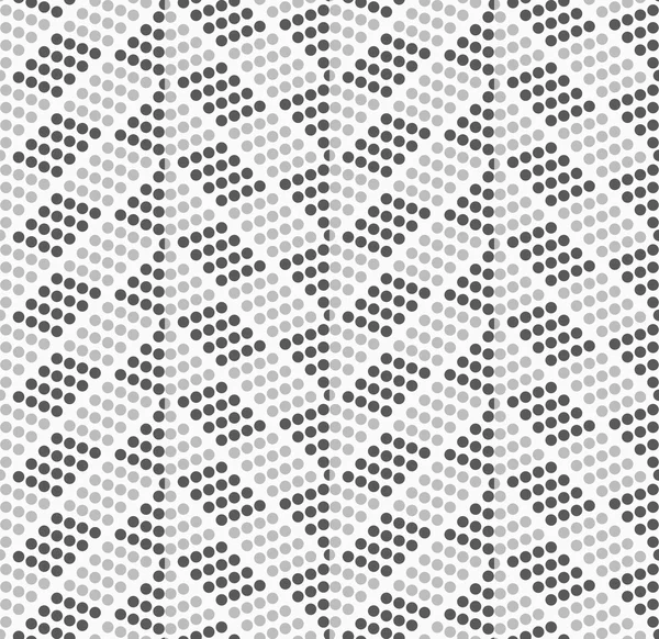 Zigzag pointillé avec des points sombres et clairs — Image vectorielle