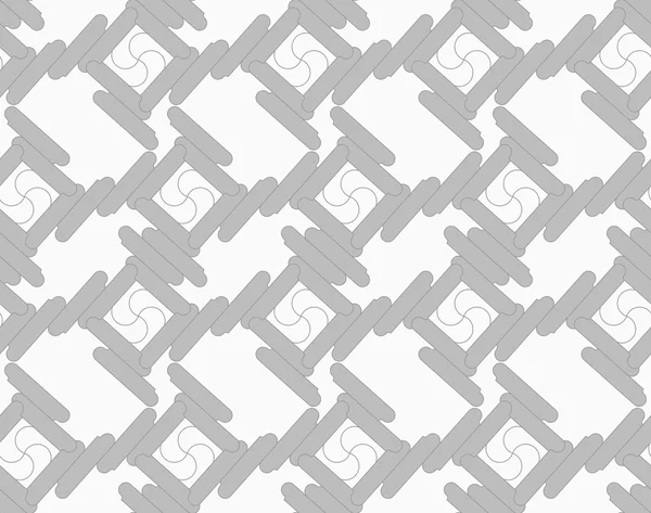 Nuances de rectangles arrondis gris touchant — Image vectorielle