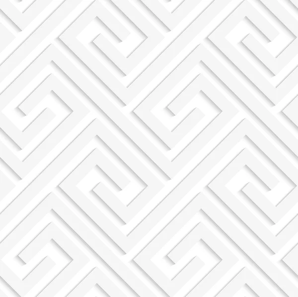 Spirale di fissaggio 3D bianca — Vettoriale Stock