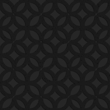 Daireler ile siyah dokulu plastik düzensiz ızgara