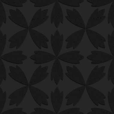 Siyah dokulu plastik soyut dört folyo