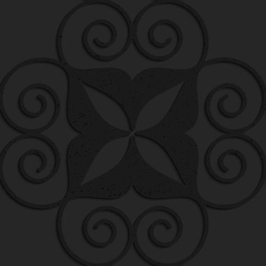 Siyah dokulu plastik büyük girdap lı kalpler