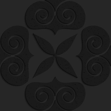 Siyah dokulu plastik büyük katı girdap lı kalpler