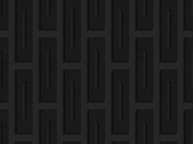 Bütün ile siyah dokulu plastik dikdörtgenler