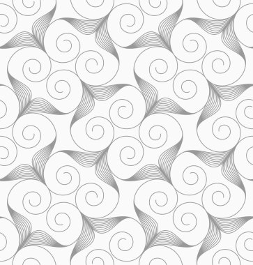 İnce gri girdaplı kalpler döndü