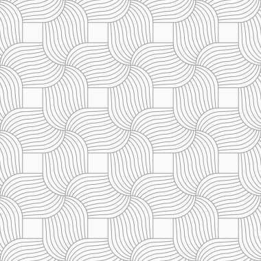 İnce gri hatched dalgalı pedallar