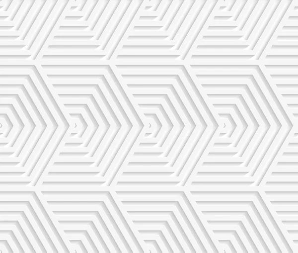 Hexagones de chevauchement 3D colorés — Image vectorielle