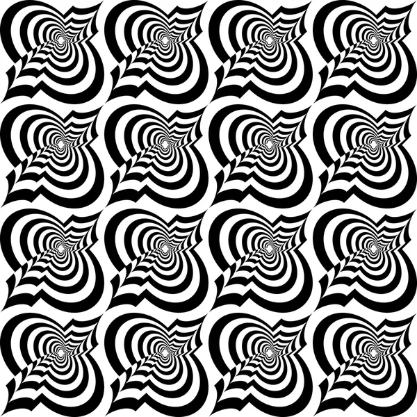 Black and white twisted Marrakesh — Stock Vector