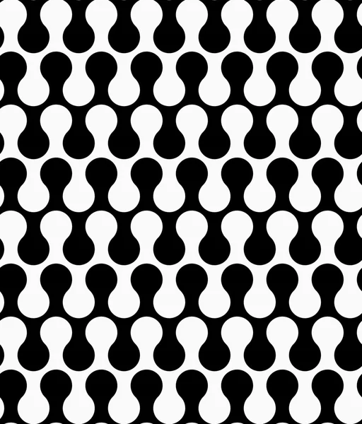 黑白圆波 — 图库矢量图片