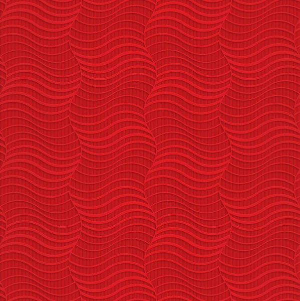 Ondas verticales rayadas rojas — Vector de stock