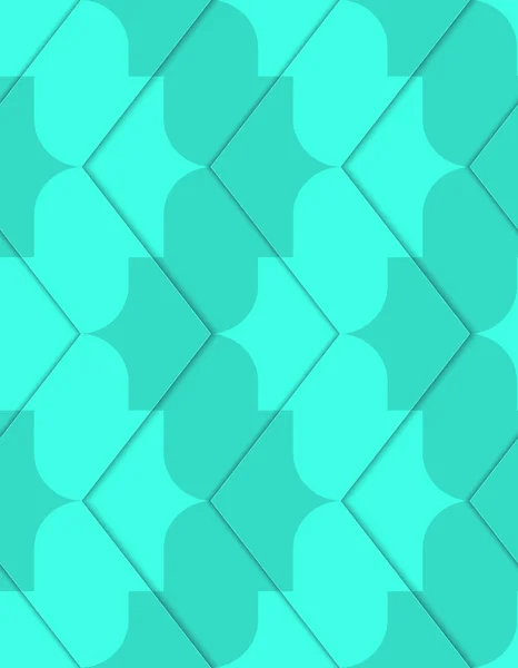 Zigzag vert 3D rétro — Image vectorielle