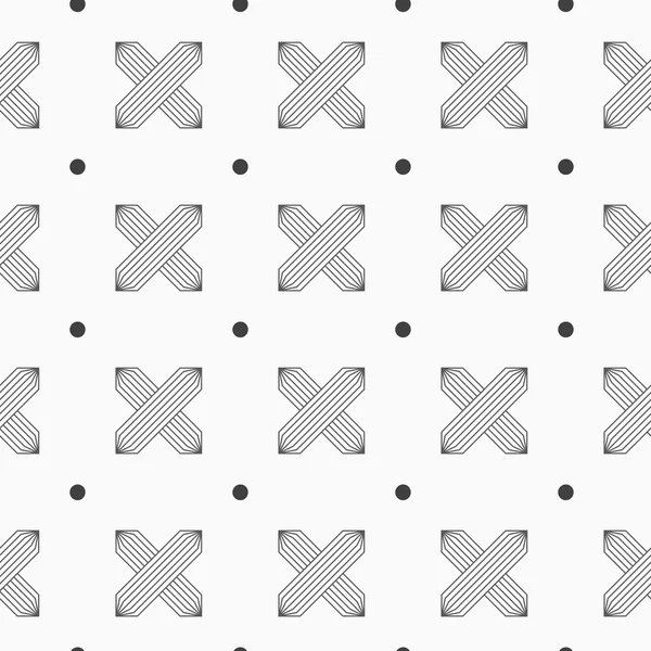 Traverses et points éclos gris mince — Image vectorielle