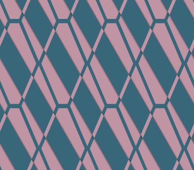 Retro 3d pembe ve yeşil elmas net