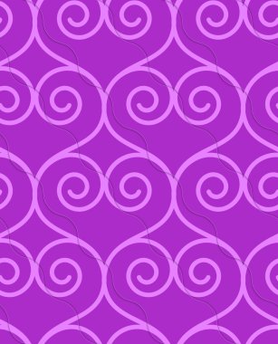 Retro 3d mor girdaplı kalpler