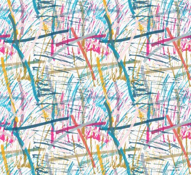 Kaba fırça yeşil ve kırmızı karalamalar