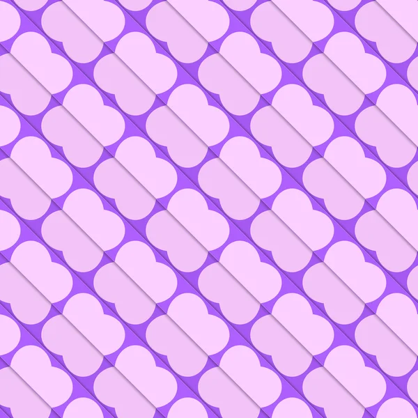 Papillons diagonaux rétro 3D rose et violet — Image vectorielle