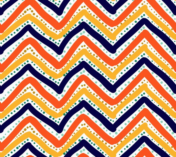 Boyalı turuncu kırmızı ve mavi chevron noktaile