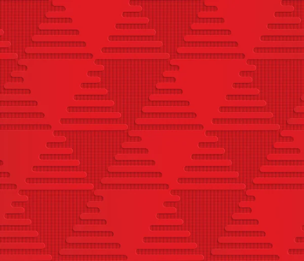 Triangles rouges sur fond à carreaux — Image vectorielle