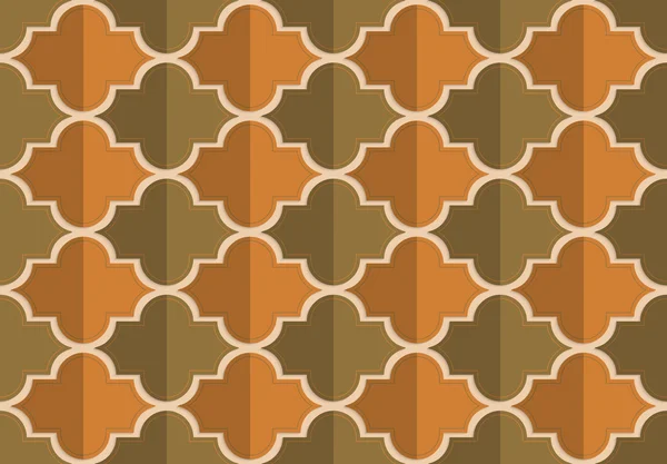 Retro fold brownish Marrakesh — Stock Vector