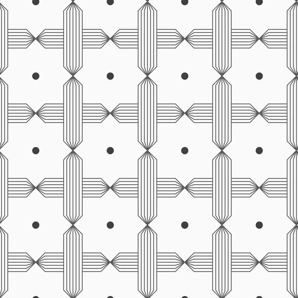 Croisements hachurés gris mince réticulés — Image vectorielle